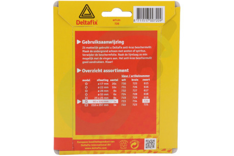 Deltafix 720 Krasvilt Anti-krasvilt zwart