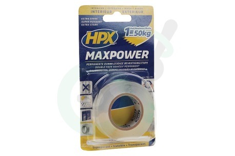 HPX  HT1902 MaxPower Transparant 19mm x 2m