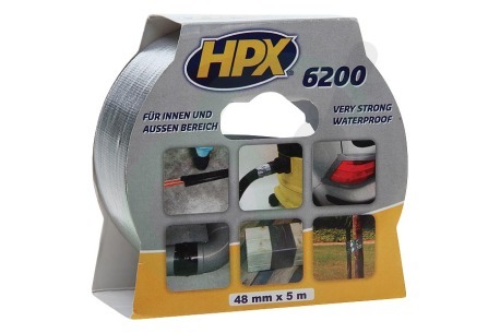 HPX  CB5005 6200 Pantsertape Repair Zilver 48mm x 5m