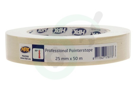 HPX  MA2550 Professional painterstape Cremewit 25mm x 50m