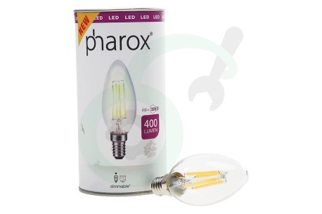 Pharox  105012 Pharox LED Kaarslamp Helder E14 4W 400Lm 2700K