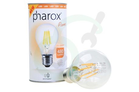 Pharox  106512 Ledlamp LED Standaardlamp A60 Flame Dimbaar