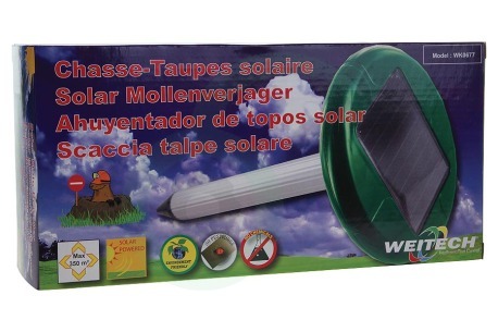 Weitech WK0677 Solar Mollen verjager en ondergrondse knaagdieren