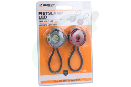 Universeel 013526 LED Fietslampen Rond 2 Delig