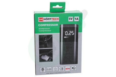 Hofftech 014207 Compressor Accu Compressor Draagbaar Mini, 5V 1A