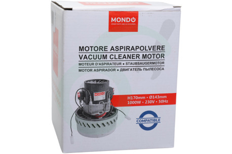 Universeel Stofzuigermotor ø 143mm 1000 Watt 2-traps