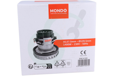 Universeel Stofzuigermotor ø 139,5mm 1400 Watt