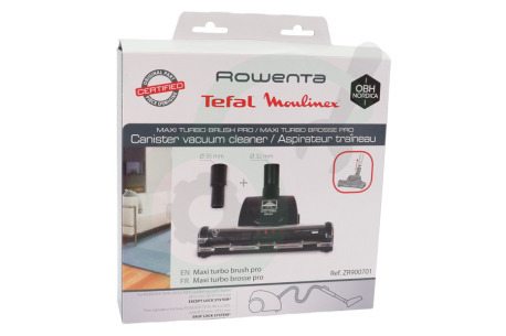 Rowenta Stofzuiger ZR900701 Zuigmond Maxi turboborstel met adapter 32-35mm