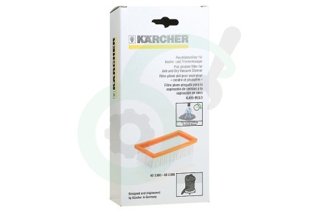 Karcher Stofzuiger 64159530 6.415-953.0 Vlakfilter voor as en stofzuiger