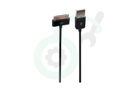 Apple  10455 USB Kabel Apple Dock connector, Zwart, 300cm