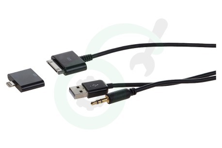 Apple  10156 Audio kabel 3,5mm naar Apple, Zwart
