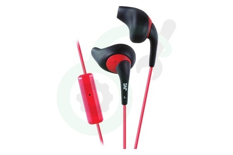 JVC  HAENR15BE HA-ENR15-B-E Gumy Sport In Ear Hoofdtelefoon met Microfoon Zwart/Rood
