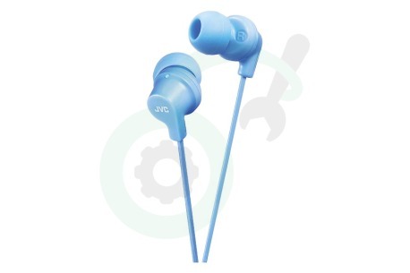 JVC  HAFX10LAE HA-FX10-LA-E In Ear Stereo Headphones Powerful Sound Light Blue