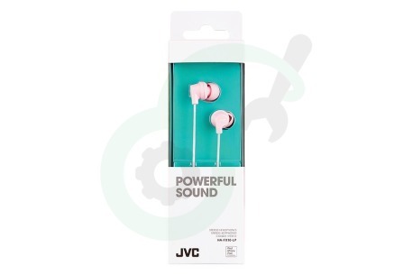 JVC HAFX10LPEF HA-FX10-LP-E In Ear Stereo Headphones Powerful Sound Light Pink