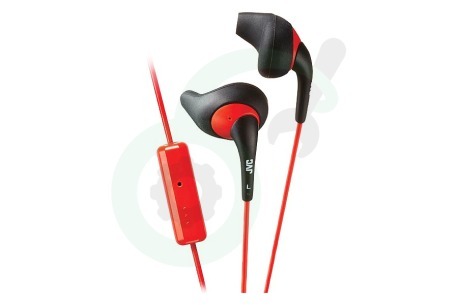 JVC  HAEN10BRE HA-EN10-BR-E Gumy Sport In Ear Hoofdtelefoon met Microfoon Zwart/Rood
