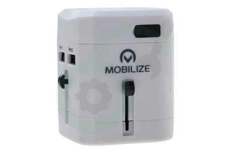 Universeel  21895 Mobilize International Travel Adapter incl 2-Port USB
