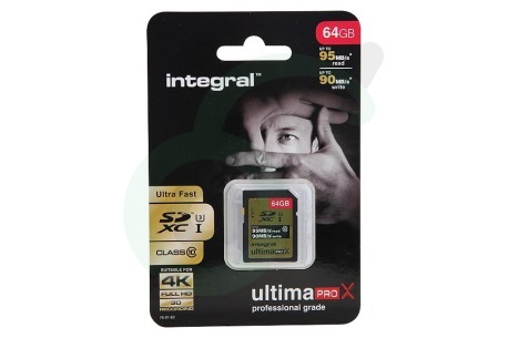Integral  INSDX64G10-95/90U1 Memory card Class 10 95MB/s