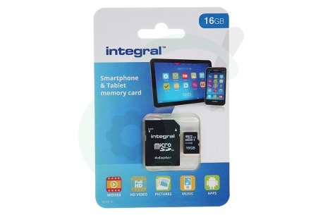 Integral  INMSDH16G10-90SPTAB Memory card Smartphone & Tablet, Class 10 (incl.SD adapter)