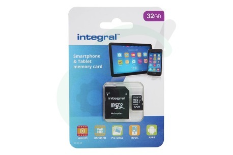 Integral  INMSDH32G10-90SPTAB Memory card Smartphone & Tablet, Class 10 (incl.SD adapter)