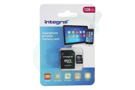 Integral  INMSDX128G10-80SPTAB 128 GB microSDXC UHS-I Memory Card