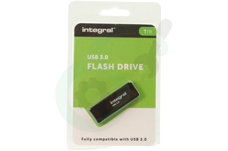 Integral  INFD1TBBLK3.0 Memory stick 1TB USB Flash Drive Zwart