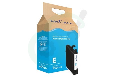 Wecare Epson printer K12017W4 Inktcartridge Lichtblauw (met chip)