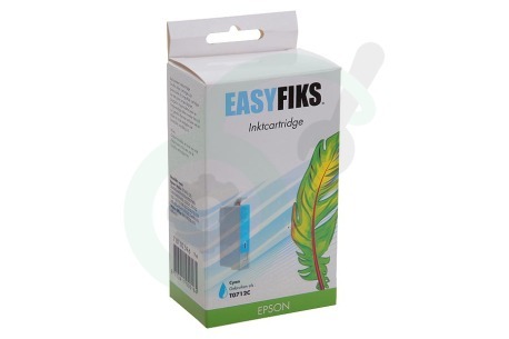 Easyfiks Epson printer C13T07124010 Inktcartridge TO712 Cyan