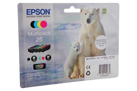 Epson  1865033 T2616 Inktcartridge 26 Multipack