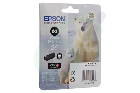 Epson  2666467 Inktcartridge 26 Photo Black