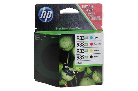 HP Hewlett-Packard  HP-C2P42AE HP 933 + 932 XL Combi Pack Inktcartridge No. 932XL/933XL Multipack BK/C/M/Y