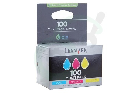 Lexmark  14N0849 Inktcartridge No. 100 Multipack 3 kleuren