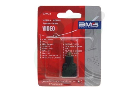 BMS 079422 Adapter HDMI contra - micro HDMI
