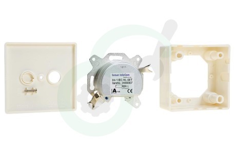 Braun Telecom A160010 BTV 1 IEC-NL-SET (Ziggo) Wandcontactdoos Signaal overnamepunt opbouw (SOP)