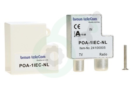 Braun Telecom  A160032 POA 1 IEC-NL Verdeel element Push on verdeler