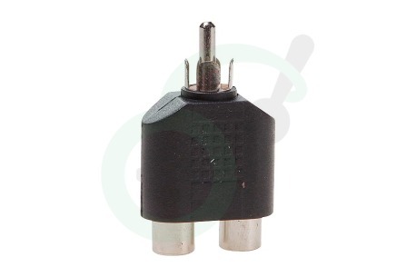 Universeel  Tulp Adapter RCA Male - 2x Contra RCA Female