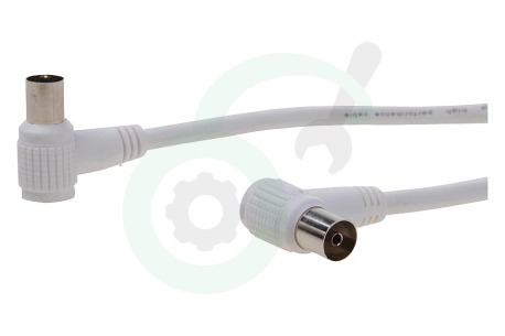 Easyfiks  BME504 Antenne Kabel Coax, Haaks, IEC Male en Female, 10 Meter