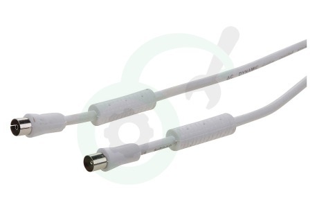 Easyfiks  Antenne Kabel Coax - Wit, IEC Male en Female, 10.0 Meter