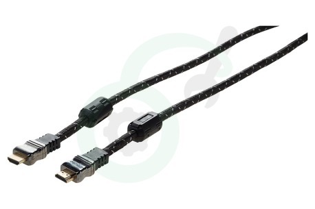 Universeel  BMM406 HDMI Kabel 1.4 High Speed + Ethernet, 1.8 Meter, Verguld