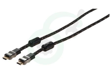 Universeel  BMM408 HDMI Kabel 1.4 High Speed + Ethernet, 5.0 Meter, Verguld