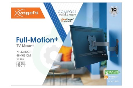 Vogel's 3832450 TVM3245 Draaibare TV beugel 19 - 43 inch (Zwart)