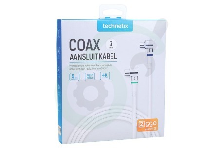 Technetix 11201520 11201510 Coax Aansluitkabel 3 meter