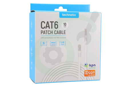 Technetix 11201702 CAT6-10M-SHOP CAT6 UTP Aansluitkabel RJ45 10 Meter