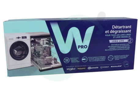 WPRO 484000008801 DES131 Ontkalker 3-in-1 Anti-kalk en Ontvetter