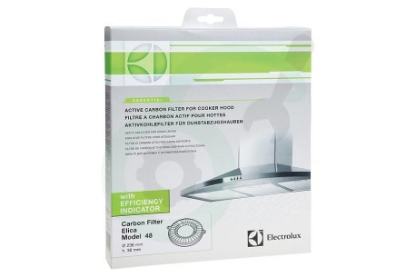 Elektro helios Afzuigkap 9029800506 MCFE06 Elica Model 48 Cooker Hood Carbon Filter