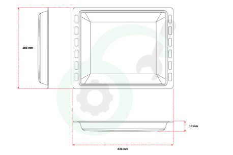 AEG 9029794931 A90ZBT10 Bakplaat Geperforeerd Professioneel