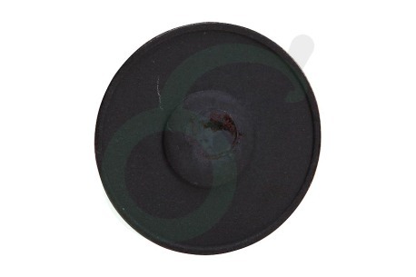 Indesit Fornuis 257565, C00257565 Branderdeksel Zwart 45mm sudder