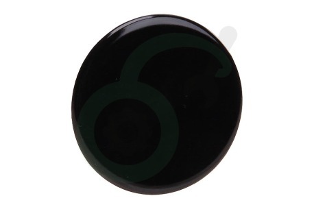 Whirlpool Fornuis C00052933 Branderdeksel 55mm -zwart emaille-