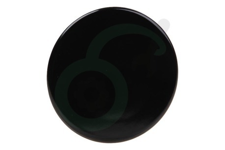 Whirlpool Fornuis C00052931 Branderdeksel 100mm -zwart emaille-
