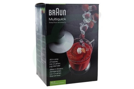 Braun Keukenmachine AX22110004 MQ40 Bereidingskom MQ40 Multifunctionele bereidingskom / ijscrusher, Wit