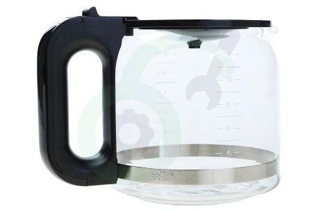Braun Koffiezetapparaat AX13210005 Koffiekan Zwart, Glas